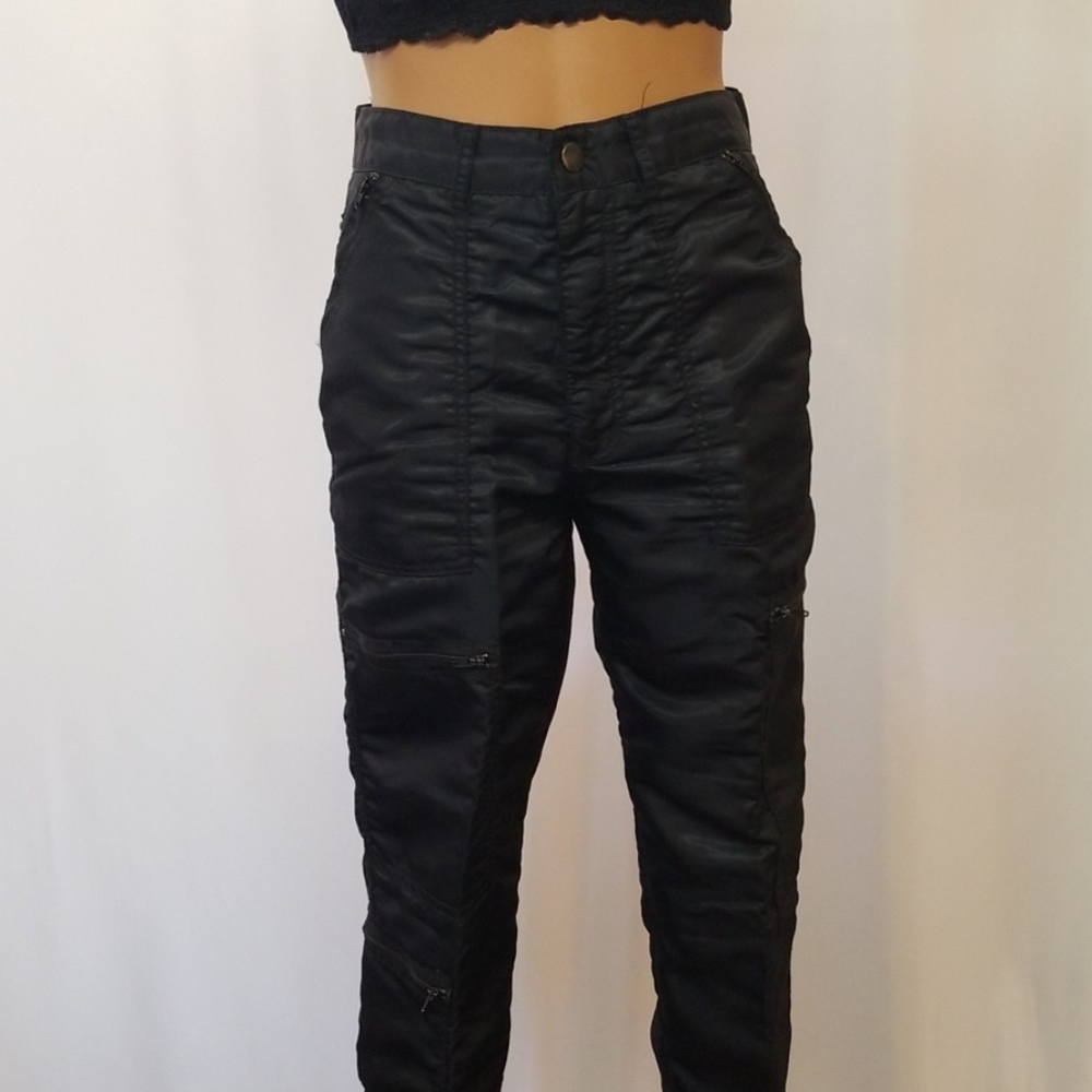 Vintage Bugle Boy Moto Style Pants High Waisted